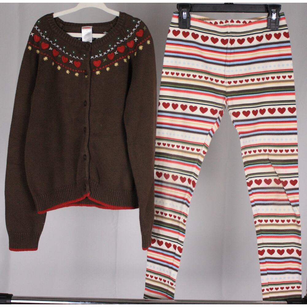 Gymboree Fair Isle Sweater & Leggings Set Girls Size 12 Fall Winter
